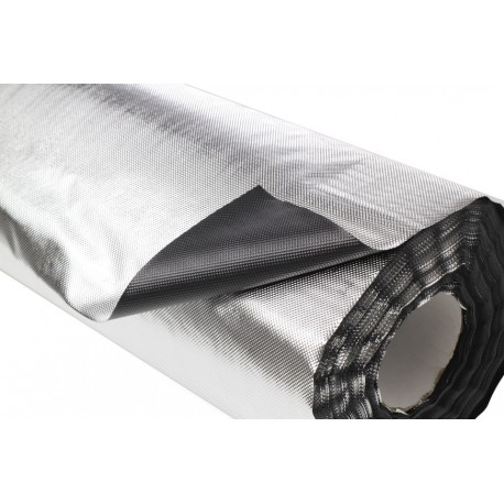 Plastico Reflectante VDL Diamond/Negro 100x1,22M