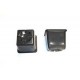 Maceta cuadrada 9x9x10 negra Termof  0,52L (1272)